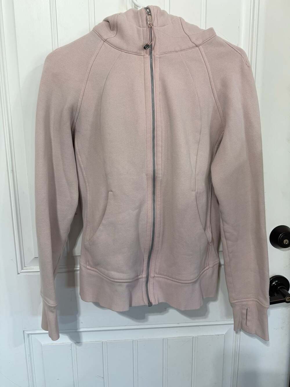 Lululemon Scuba Full Zip Hoodie in Light Pink